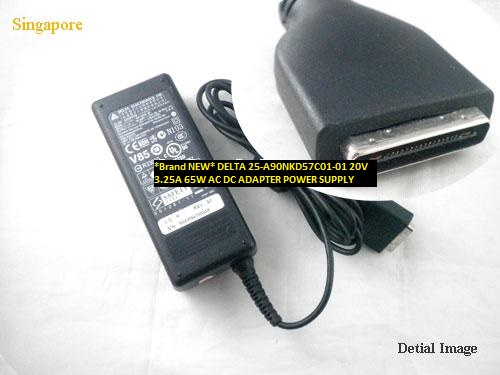 *Brand NEW* 25-A90NKD57C01-01 DELTA 20V 3.25A 65W AC DC ADAPTER POWER SUPPLY